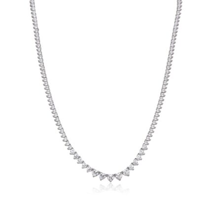 שרשרת טניס מדורגת לבבות 3+4+5MM KSI3308-1