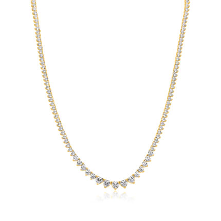 שרשרת טניס מדורגת לבבות 3+4+5MM KSI3308-3