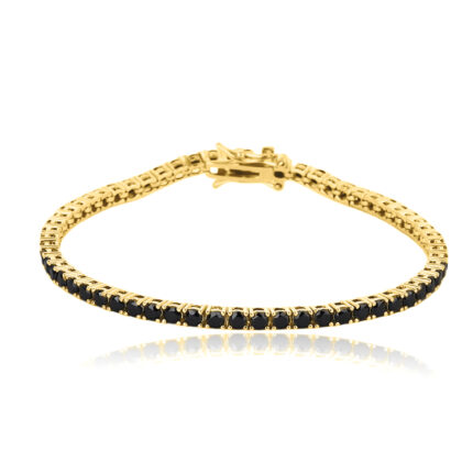 צמיד טניס שחור 2.5MM ZSI407-3