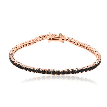 צמיד טניס שחור 2.5MM ZSI407-2